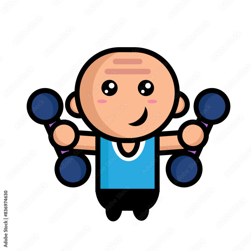 illustration of a bodybuilder lifting weights illustration of a bodybuilder lifting weights