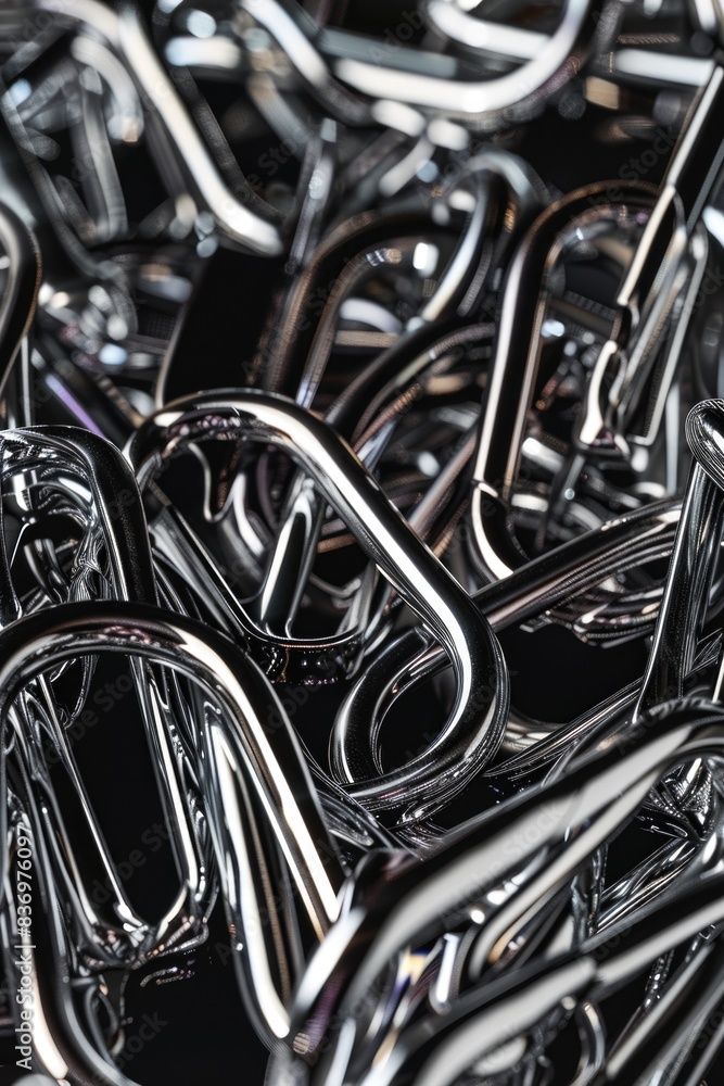 A close-up shot of a bunch of metal scissors, perfect for usage in editorial or commercial contexts A close-up shot of a bunch of metal scissors, perfect for usage in editorial or commercial contexts