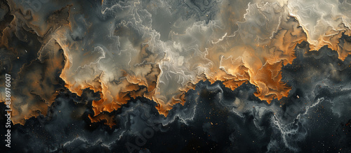 An explosion and collage of different natural Earth textures mixed in beautiful abstract background, 4K