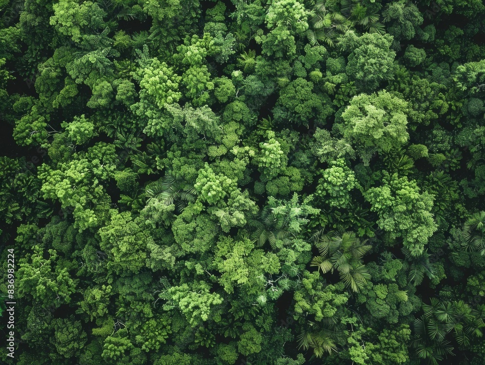 Aerial View of Lush Green Forest Aerial View of Lush Green Forest