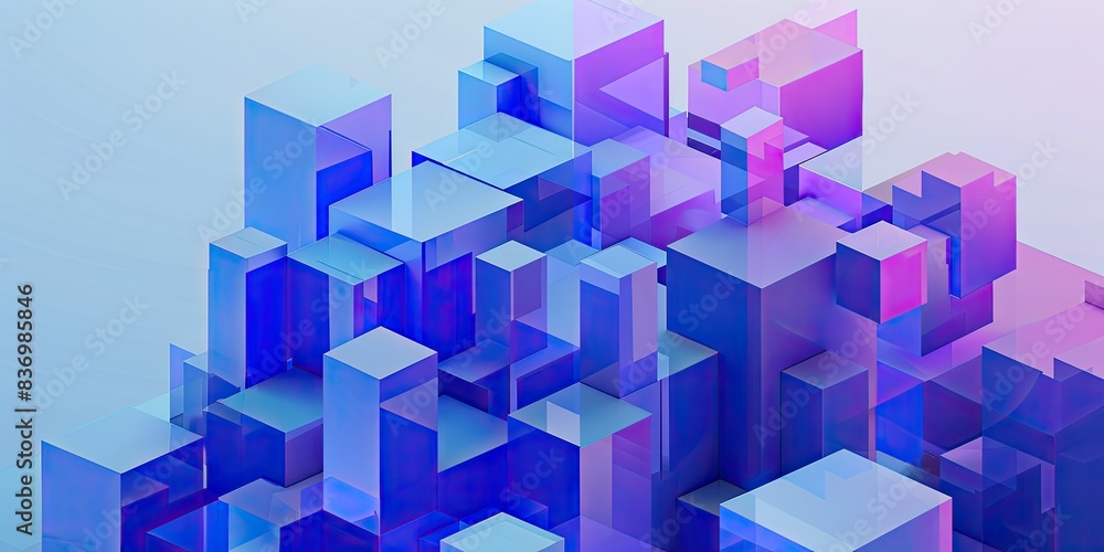 Futuristic 3D Abstract Cubes Futuristic 3D Abstract Cubes