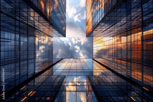 A photograph of a very tall building with numerous windows  suitable for use in architectural or urban planning contexts