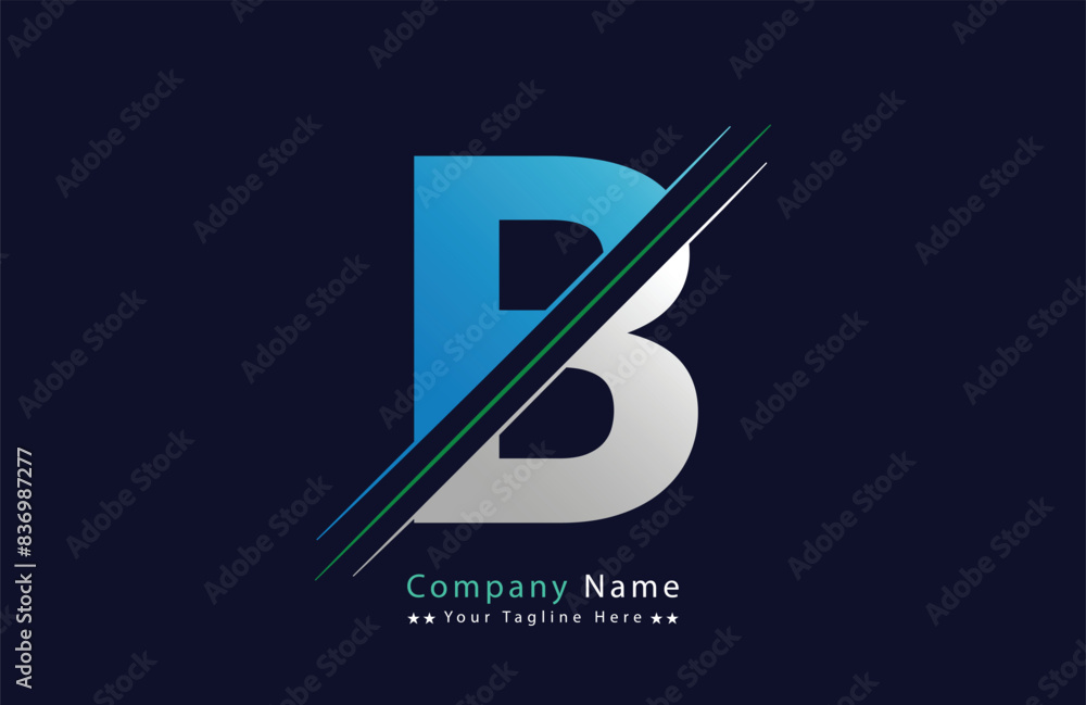 Unique B letter logo Icon vector template. Unique B letter logo Icon vector template.