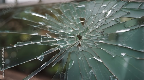 broken glass window, Broken Glass Pane with Holes