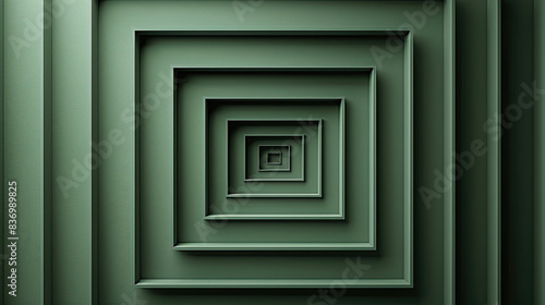 olive concentric gradient squares forming a line pattern