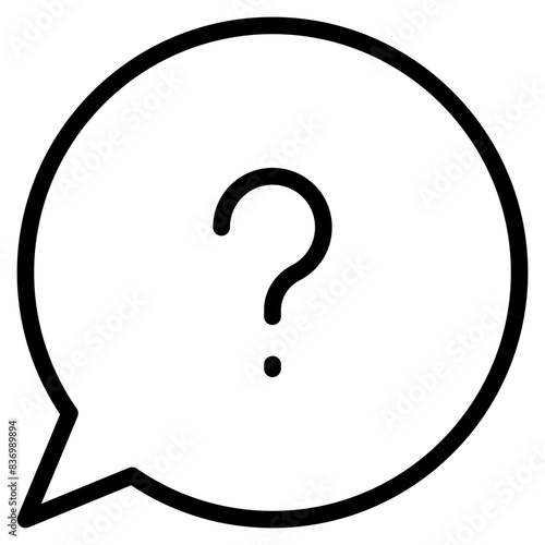Question bubbles line icon. Ask help sign. Faq questionnaire symbol.