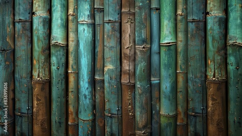 Textured wood background, bamboo, digital art, natural and fresh