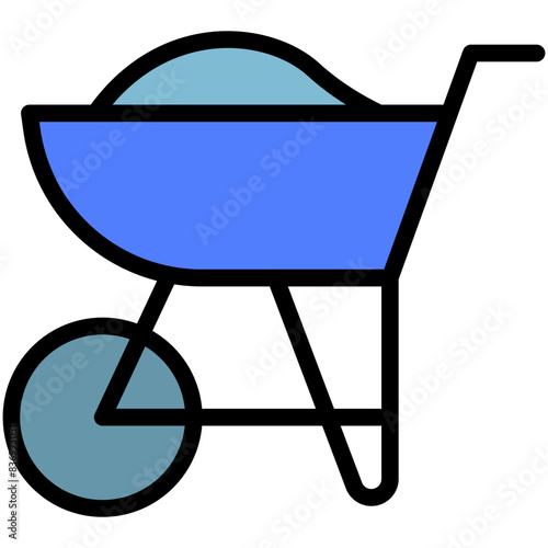 barrow filled line icon