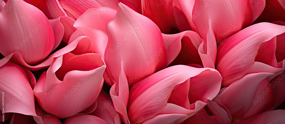 Petals of a tulip close up background texture. Creative banner. Copyspace image Petals of a tulip close up background texture. Creative banner. Copyspace image