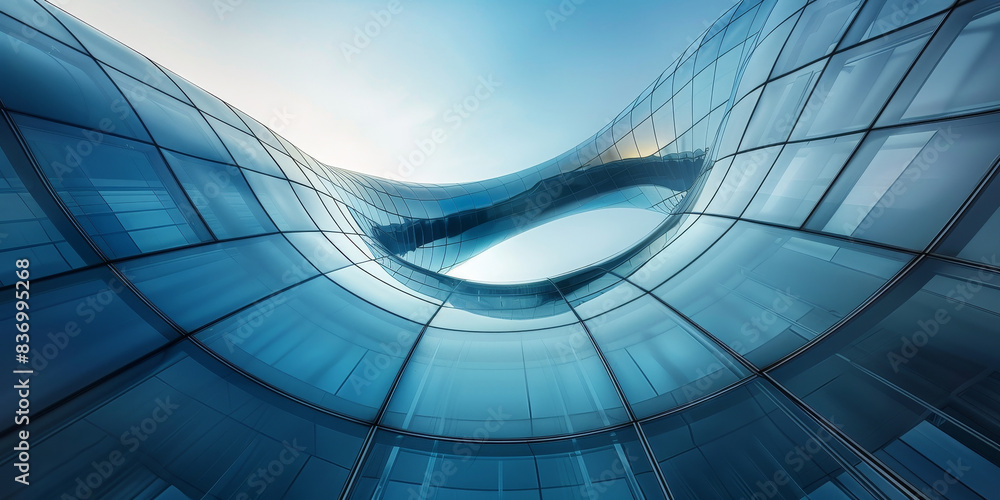 Obraz premium glass minmalistic architectural forms