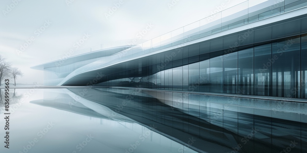 Naklejka premium glass minmalistic architectural forms