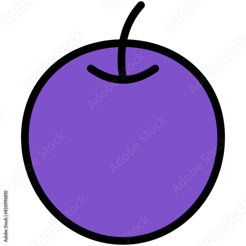 blueberry filled line icon