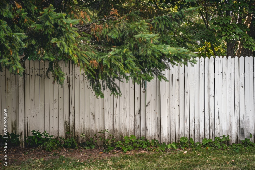 High-Quality Stock Image of a Vinyl Privacy Fence in Rochester, NY: Captured with Nikon D850, 300mm, f/5.6 Lens, Clear Edge Definition High-Quality Stock Image of a Vinyl Privacy Fence in Rochester, NY: Captured with Nikon D850, 300mm, f/5.6 Lens, Clear Edge Definition