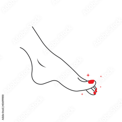 Vector logo Modern design for beauty center and spa manicure and pedicure salon.