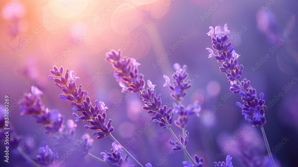 Fototapeta premium Lavender gradient for a sophisticated touch in presentations and websites.