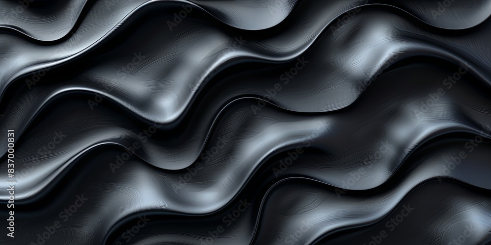 A black and white image of a wave with a black background A black and white image of a wave with a black background
