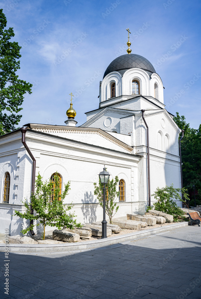 The Church of the Descent of the Holy Spirit on the Apostles in the Zachatievsky Monastery in Moscow. The Church of the Descent of the Holy Spirit on the Apostles in the Zachatievsky Monastery in Moscow.