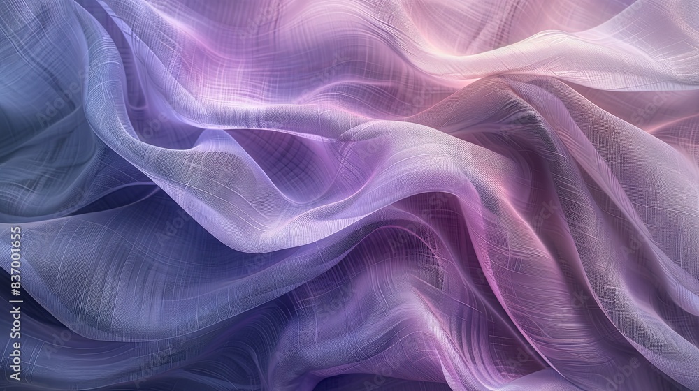 Fototapeta premium Linen patterns, pastel gradients, 3D rendering, natural texture, high detail