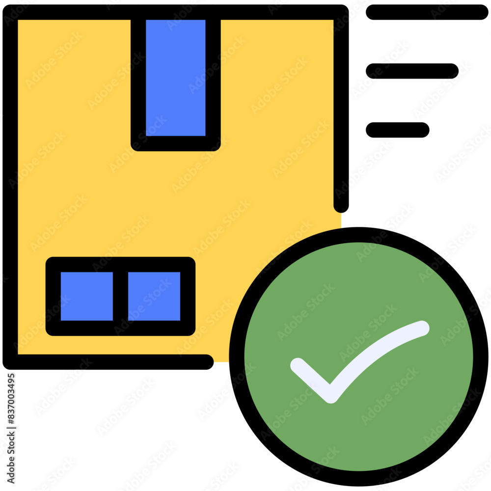 successful delivery filled line icon successful delivery filled line icon