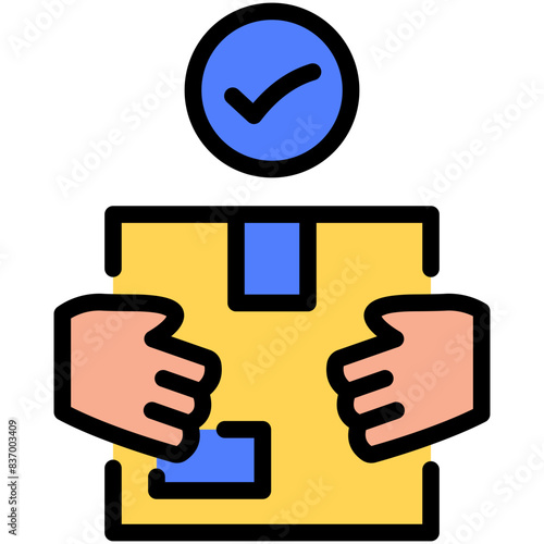 handover filled line icon