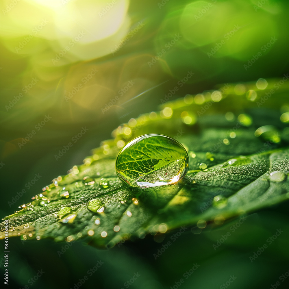 식물에 맺힌 이슬 Stock Photo | Adobe Stock