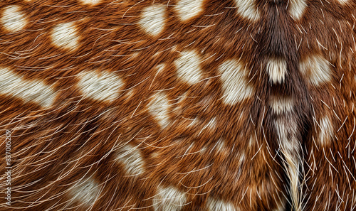 Wallpaper Mural close up of orange deer fur with white spots, animal texture wallpaper Torontodigital.ca