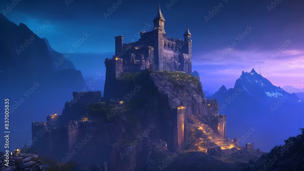 Fototapeta premium Beautiful scenery of mountains