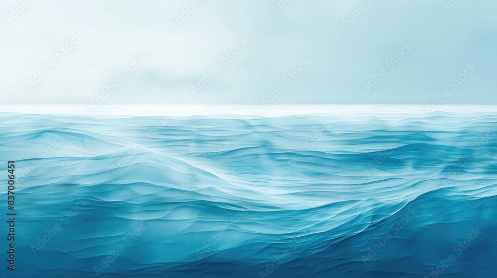 Fototapeta premium Subtle variations of blue merging seamlessly, perfect for illustrating balance and serenity.