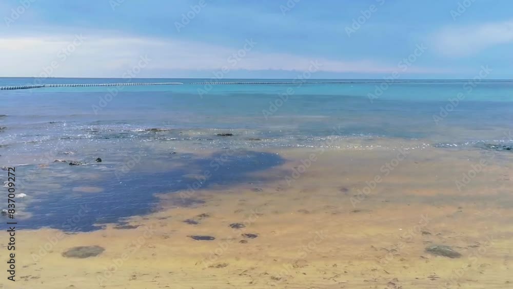 Stones rocks corals turquoise green blue water on beach Mexico. Stones rocks corals turquoise green blue water on beach Mexico.