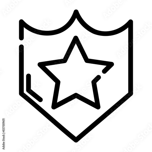 shield of justice cutline icon style
