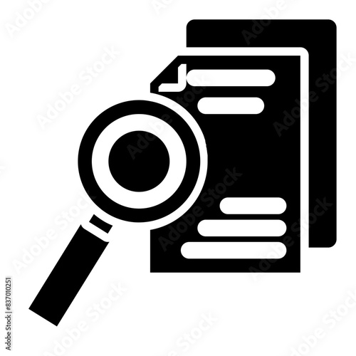 search for the truth glyph icon 