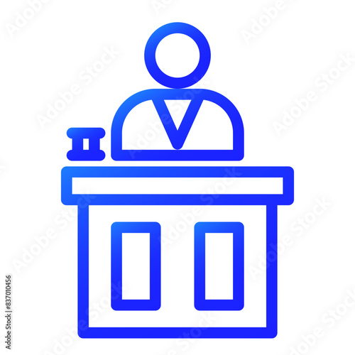 main judge gradient icon style