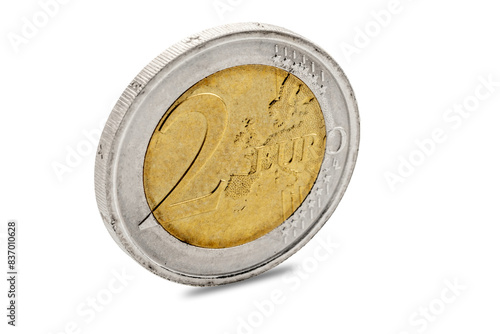 Tapety artystyczne Two euro coin isolated