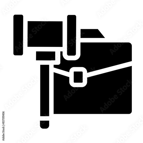 attorney's file solid icon style