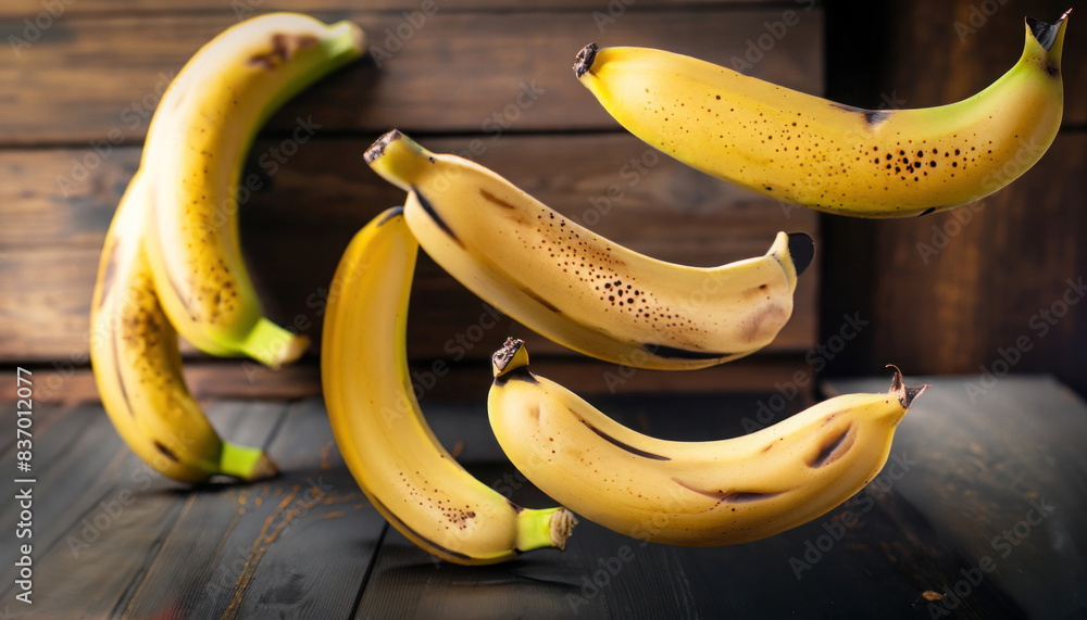 bananas on wooden table bananas on wooden table