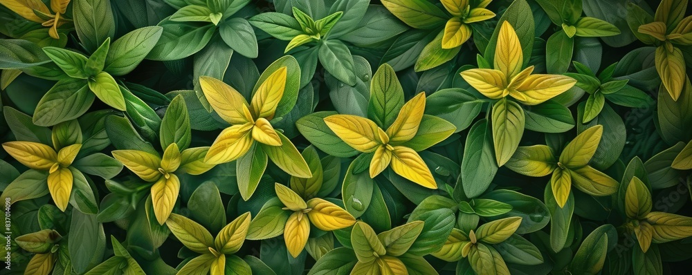 Vibrant green and yellow leafy plants in a natural setting, showcasing the beauty and diversity of nature's foliage. Vibrant green and yellow leafy plants in a natural setting, showcasing the beauty and diversity of nature's foliage.