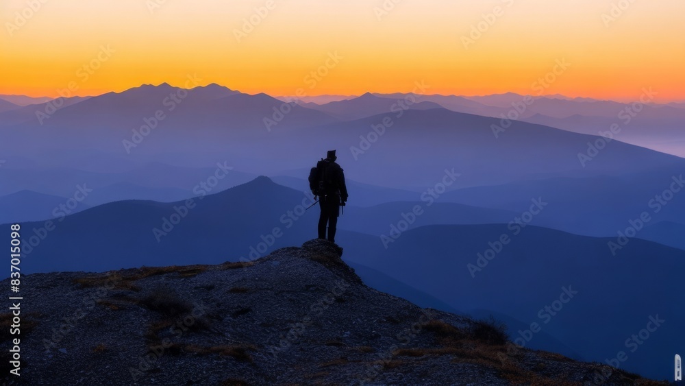 Fototapeta premium Beautiful scenery of mountains