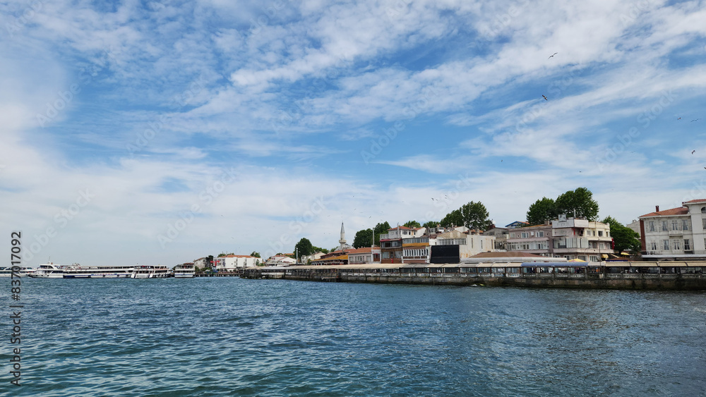 The ferryboats terminal of Buyukada in Istanbul The ferryboats terminal of Buyukada in Istanbul