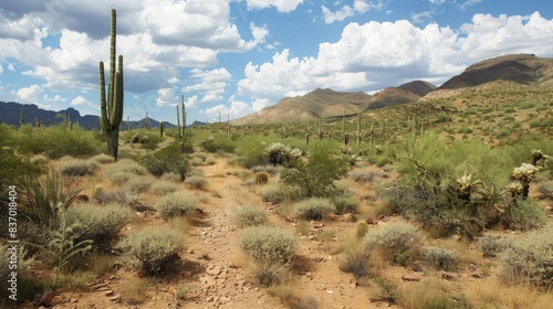 Arizona desert landscape background