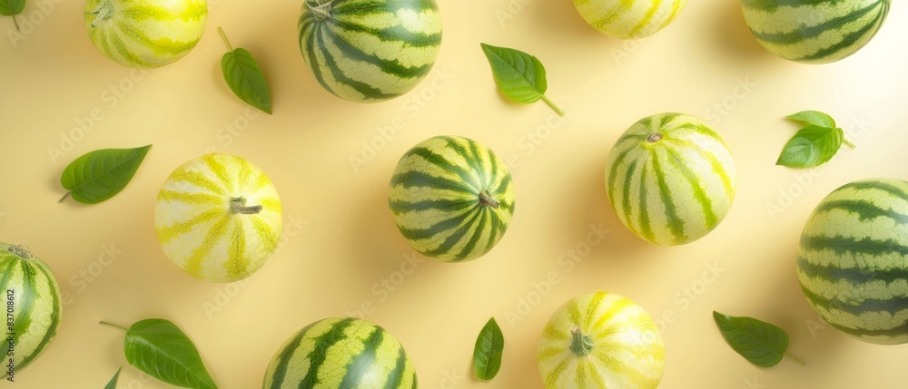 Ripe fresh watermelon berries Ripe fresh watermelon berries