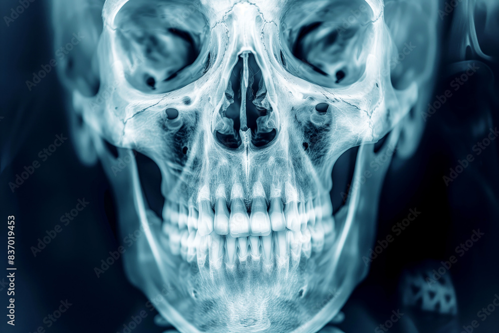 Х ray of human skull Х ray of human skull