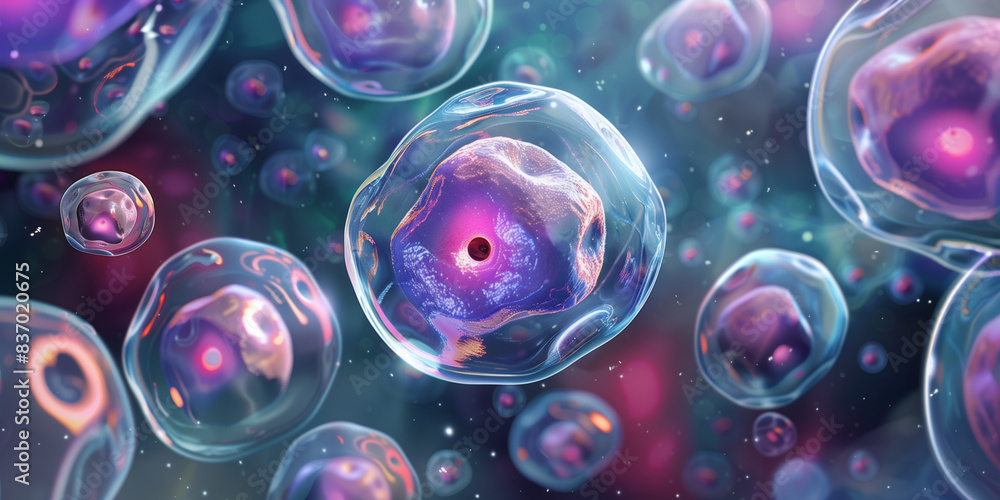 Fractal background with bubbles. AI generated art illustration. Fractal background with bubbles. AI generated art illustration.