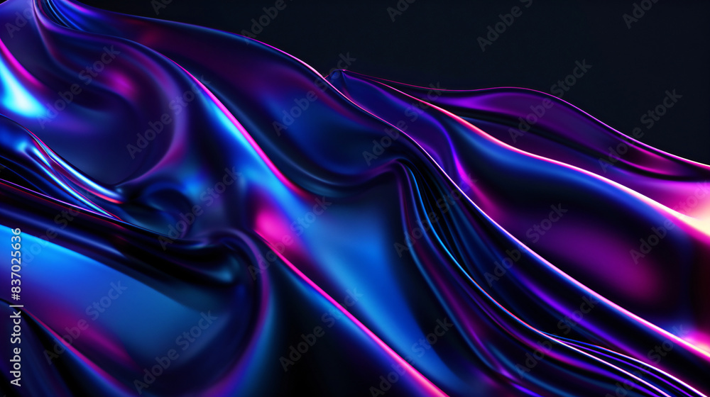 blue purple chrome mass against black background blue purple chrome mass against black background