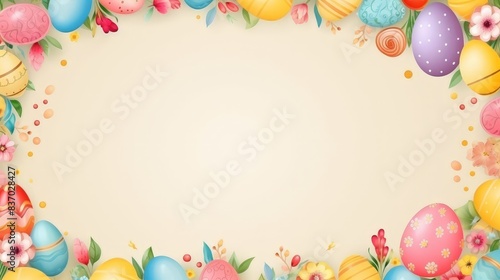 Aaster poster template with large copy space for text