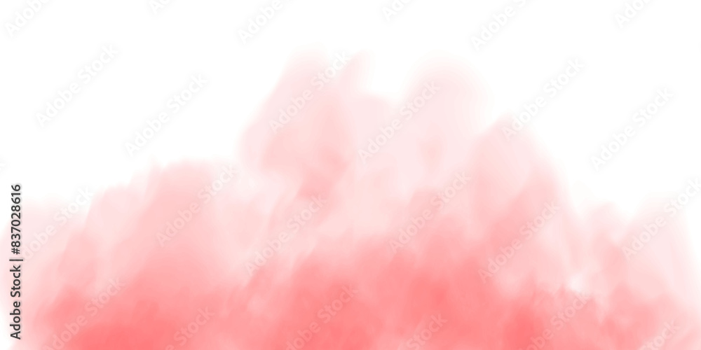 Fototapeta premium Red fog in slow motion. Realistic atmospheric red smoke. Red fume slowly floating rises up. PNG. 
