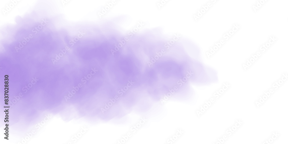 Fototapeta premium Purple fog in slow motion. Realistic atmospheric purple smoke. Purple fume slowly floating rises up. PNG. 