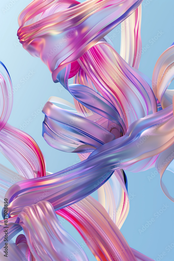 Fototapeta premium Abstract background. AI generated art illustration.