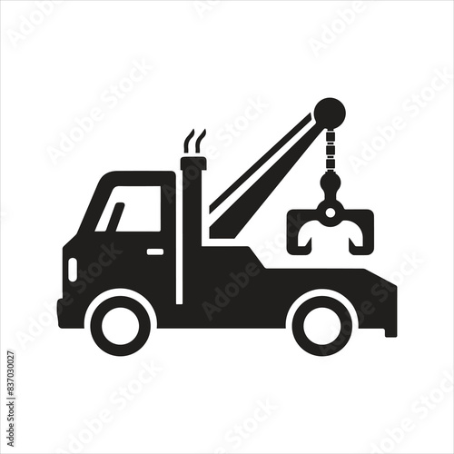 Recovery truck. Breakdown cover. Recovery service icon