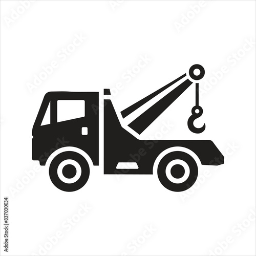 Recovery truck. Breakdown cover. Recovery service icon