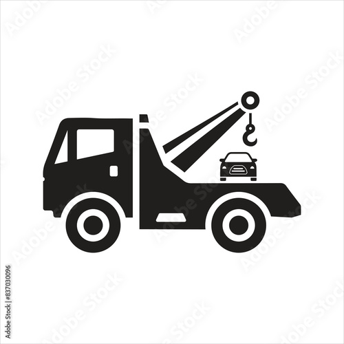 Recovery truck. Breakdown cover. Recovery service icon